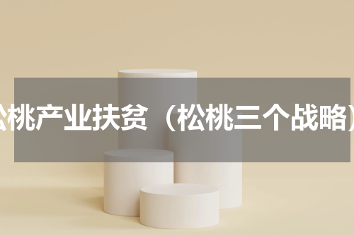 松桃产业扶贫（松桃三个战略）