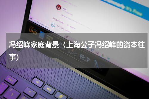 冯绍峰家庭背景（上海公子冯绍峰的资本往事）
