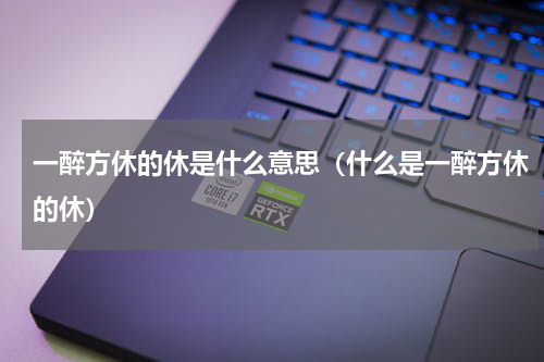 一醉方休的休是什么意思（什么是一醉方休的休）