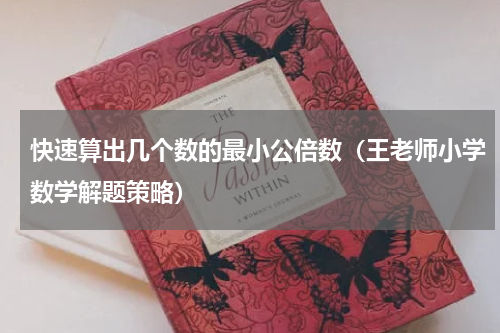 快速算出几个数的最小公倍数（王老师小学数学解题策略）