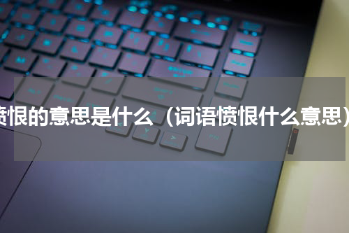 愤恨的意思是什么（词语愤恨什么意思）