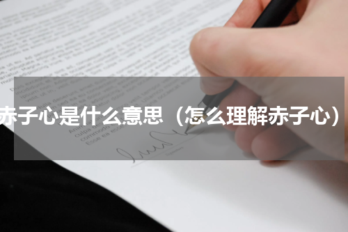 赤子心是什么意思（怎么理解赤子心）