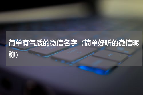 简单有气质的微信名字（简单好听的微信昵称）