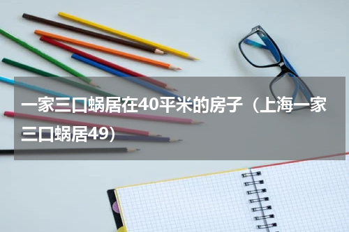 一家三口蜗居在40平米的房子（上海一家三口蜗居49）