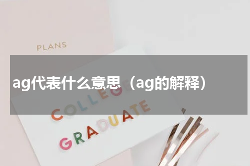 ag代表什么意思（ag的解释）