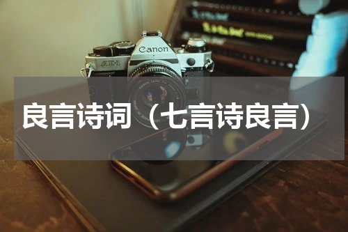 良言诗词（七言诗良言）