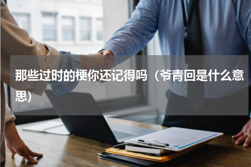 那些过时的梗你还记得吗（爷青回是什么意思）