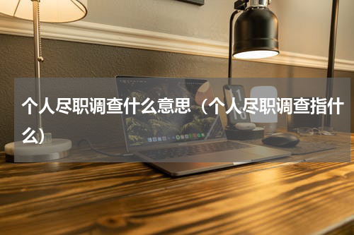 个人尽职调查什么意思（个人尽职调查指什么）