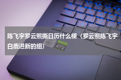 陈飞宇罗云熙撕日历什么梗（罗云熙陈飞宇白鹿进新的组）