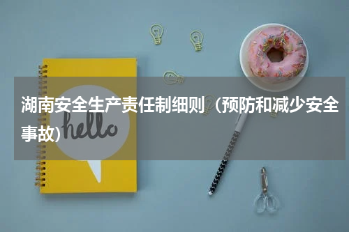 湖南安全生产责任制细则（预防和减少安全事故）