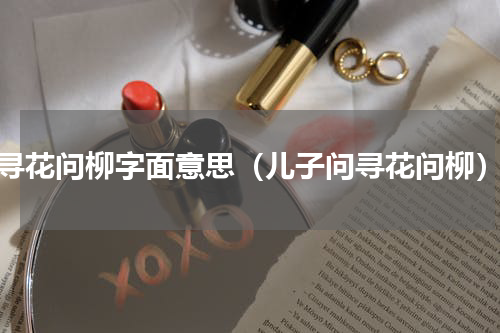 寻花问柳字面意思（儿子问寻花问柳）
