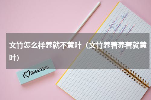 文竹怎么样养就不黄叶（文竹养着养着就黄叶）