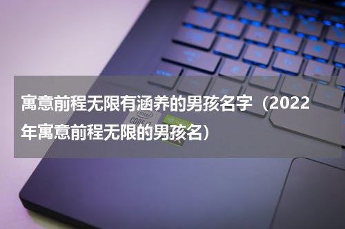 寓意前程无限有涵养的男孩名字（2022年寓意前程无限的男孩名）