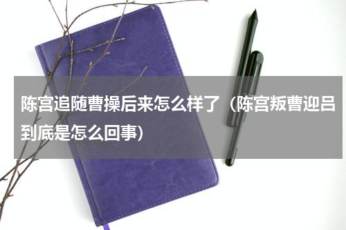 陈宫追随曹操后来怎么样了（陈宫叛曹迎吕到底是怎么回事）