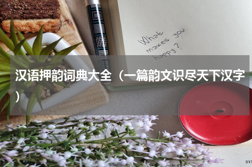 汉语押韵词典大全（一篇韵文识尽天下汉字）