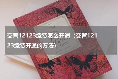 交管12123缴费怎么开通（交管12123缴费开通的方法）