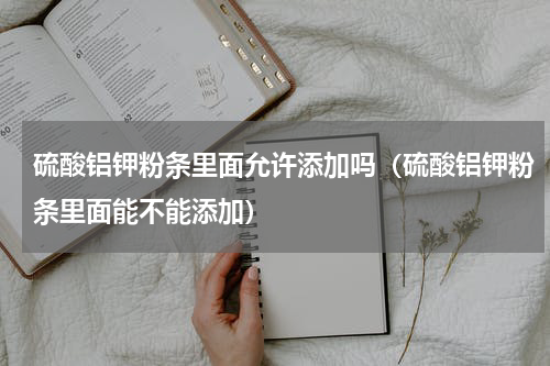 硫酸铝钾粉条里面允许添加吗（硫酸铝钾粉条里面能不能添加）
