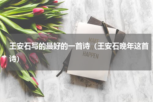 王安石写的最好的一首诗（王安石晚年这首诗）
