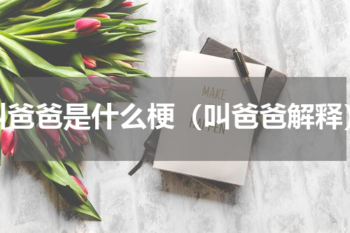 叫爸爸是什么梗（叫爸爸解释）