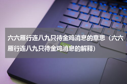 六六雁行连八九只待金鸡消息的意思（六六雁行连八九只待金鸡消息的解释）