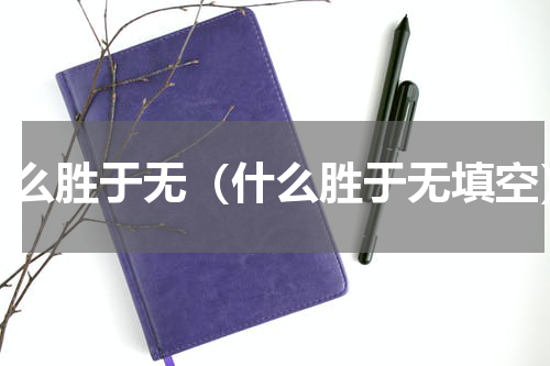 什么胜于无（什么胜于无填空）