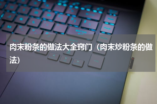 肉末粉条的做法大全窍门（肉末炒粉条的做法）