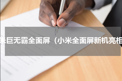 小米巨无霸全面屏（小米全面屏新机亮相）