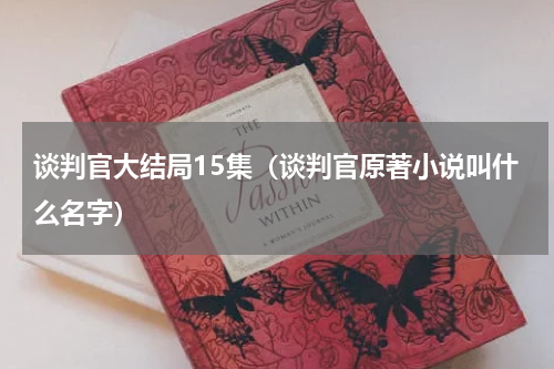 谈判官大结局15集（谈判官原著小说叫什么名字）