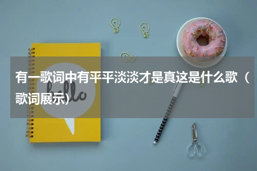 有一歌词中有平平淡淡才是真这是什么歌（歌词展示）