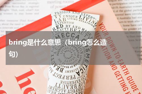 bring是什么意思（bring怎么造句）
