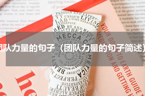 团队力量的句子（团队力量的句子简述）