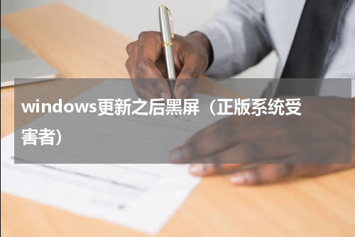windows更新之后黑屏（正版系统受害者）