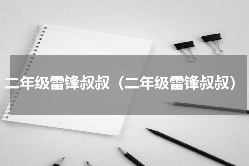 二年级雷锋叔叔（二年级雷锋叔叔）