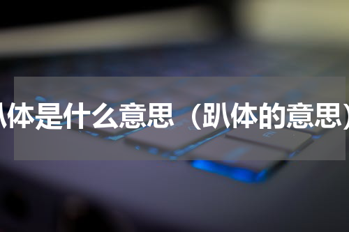 趴体是什么意思（趴体的意思）