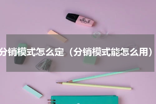 分销模式怎么定（分销模式能怎么用）
