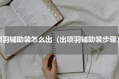 项羽辅助装怎么出（出项羽辅助装步骤）