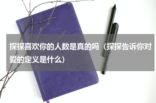 探探喜欢你的人数是真的吗（探探告诉你对爱的定义是什么）