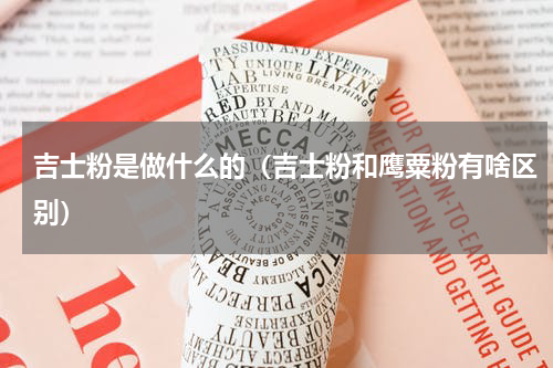 吉士粉是做什么的（吉士粉和鹰粟粉有啥区别）