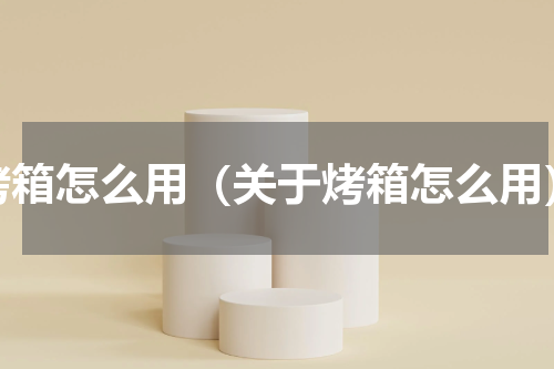 烤箱怎么用（关于烤箱怎么用）