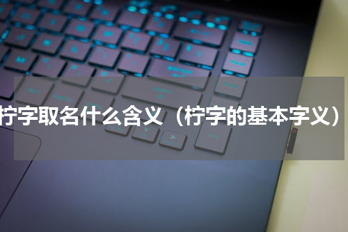 柠字取名什么含义（柠字的基本字义）