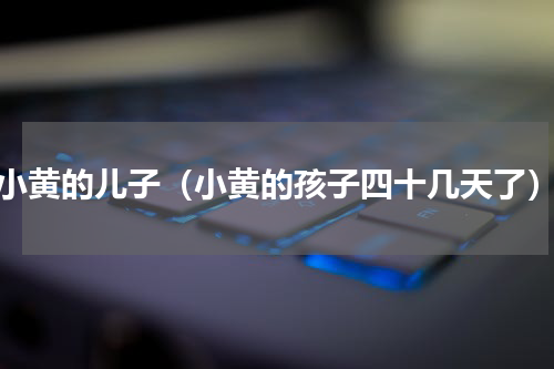 小黄的儿子（小黄的孩子四十几天了）