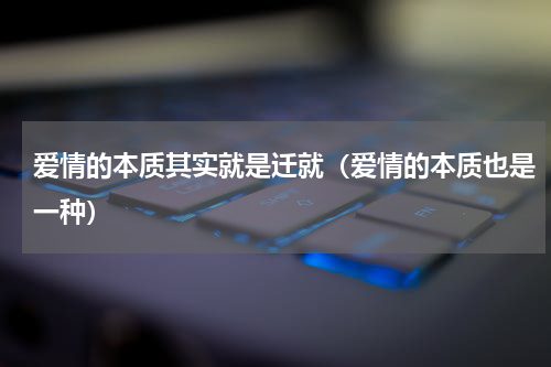 爱情的本质其实就是迁就（爱情的本质也是一种）