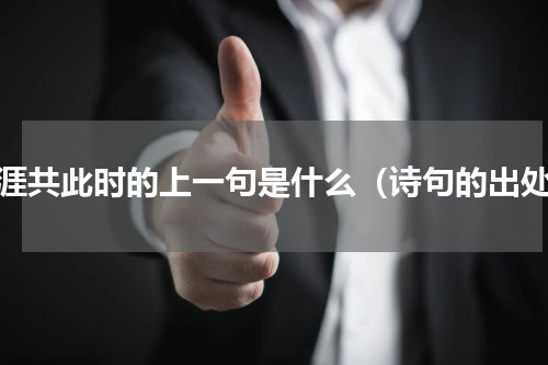天涯共此时的上一句是什么（诗句的出处）