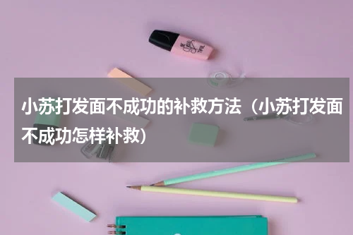小苏打发面不成功的补救方法（小苏打发面不成功怎样补救）