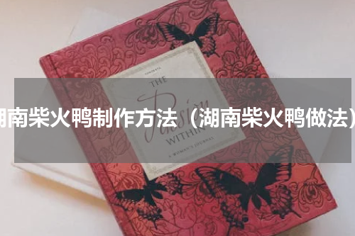 湖南柴火鸭制作方法（湖南柴火鸭做法）