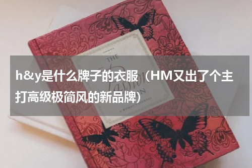 h&y是什么牌子的衣服（HM又出了个主打高级极简风的新品牌）