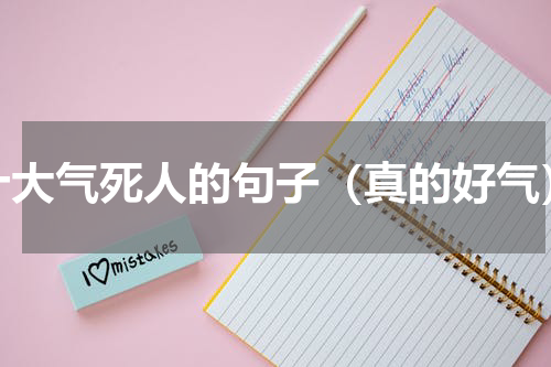 十大气死人的句子（真的好气）