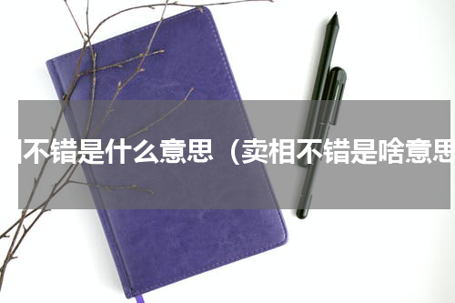 卖相不错是什么意思（卖相不错是啥意思）