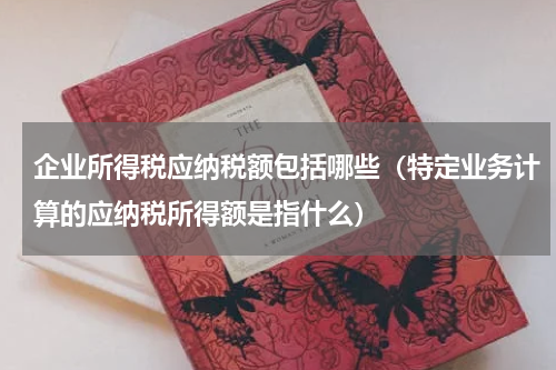 企业所得税应纳税额包括哪些（特定业务计算的应纳税所得额是指什么）