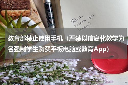 教育部禁止使用手机（严禁以信息化教学为名强制学生购买平板电脑或教育App）